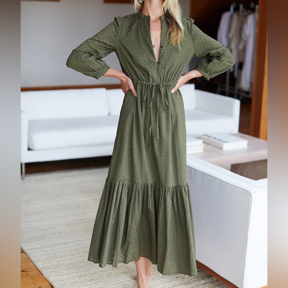 Emerson Fry Green Midi Dress